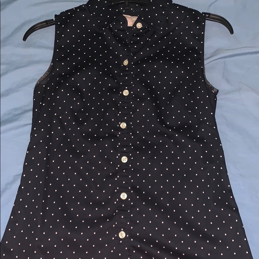 Banana Republic Navy Blue Botton Down Shirt (2)